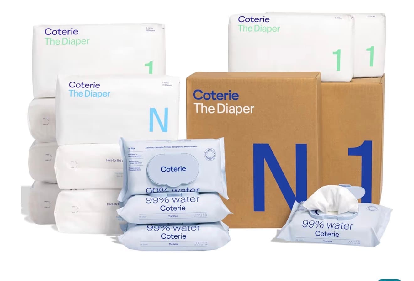 Baby's first diapers